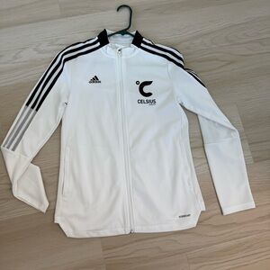CELSIUS Adidas Primegreen White Jacket with Black Accents